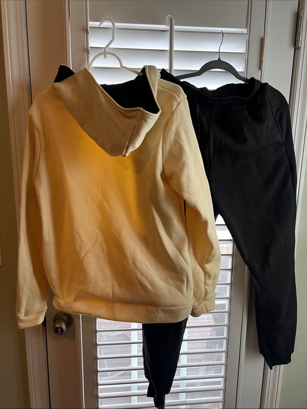 Amazon Yellow Pullover Hoodie and Black Jogger Set - Picture 3 of 3